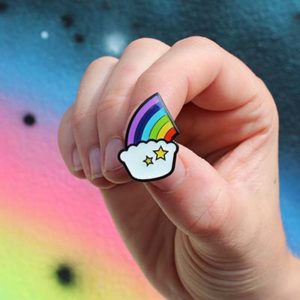 Pieminister Rainbow Pie Pin Badge