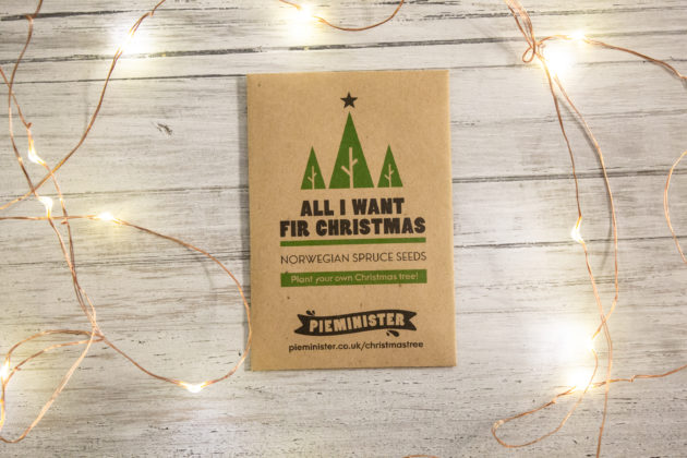 Pieminister christmas tree seeds