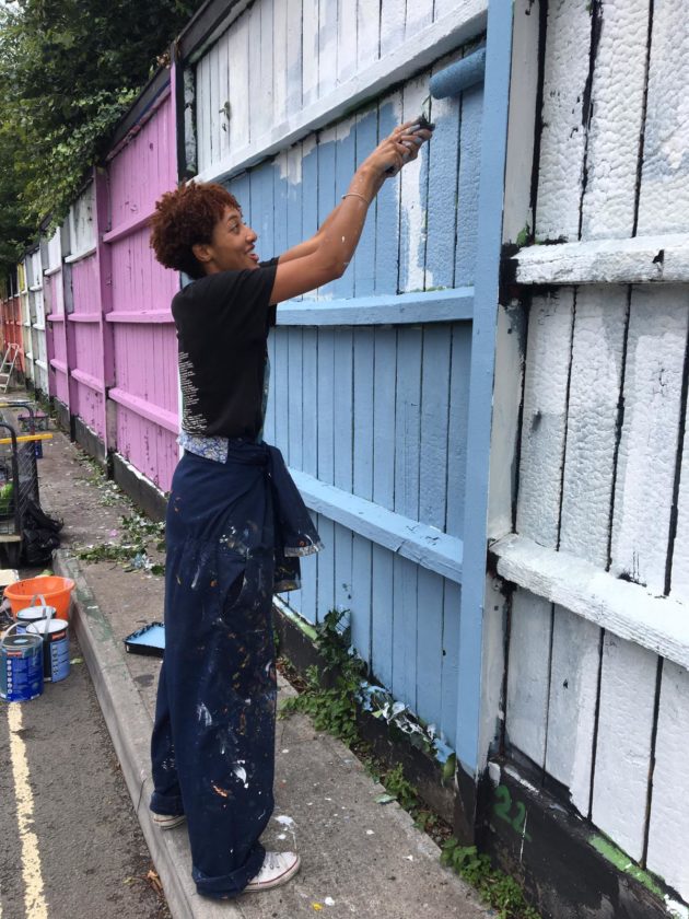 Black Lives Matter mural painting