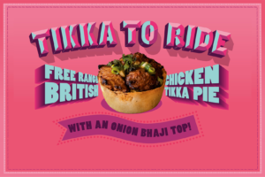 New free range chicken tikka pie
