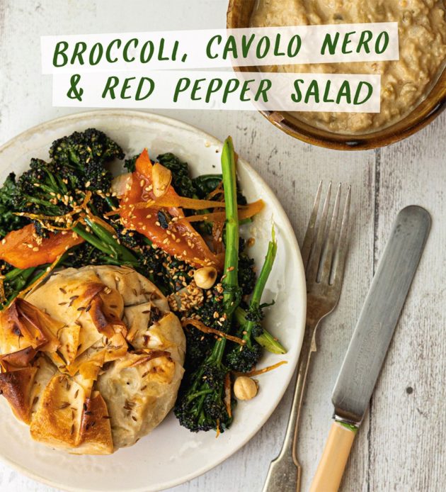 Broccoli, Cavolo Nero & Red Pepper Salad